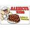 Signmission Barbecue Ribs Banner Concession Stand Food Truck Single Sided B-96 Barbecue Ribs19 - alternate 1